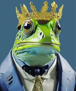 King Frog Diamond Painting