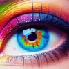 Rainbow Eye Diamond Painting