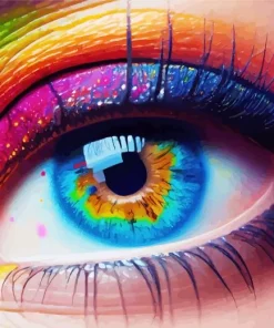 Rainbow Eye Diamond Painting
