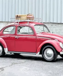 Red Bug Car Diamond Painting
