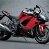 Red Kawasaki Motorcycle Diamond Painting