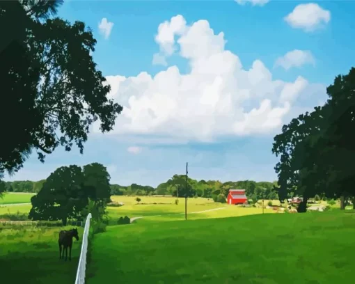 Texas Countryside Diamond Painting