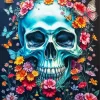 Flowers Butterflies And Skull Diamond Painting