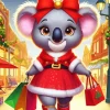Christmas Funny Koala Diamond Painting