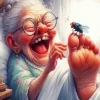 Funny Old Woman Diamond Painting