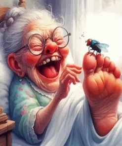 Funny Old Woman Diamond Painting