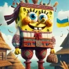 Funny Ukranian Spongebob Diamond Painting