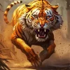 Furious Tiger Art Diamond Painting