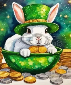Leprechaun Rabbit Diamond Painting