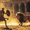 Lion And Gladiator Diamond Painting