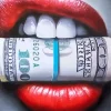 Lips Biting Money Diamond Painting