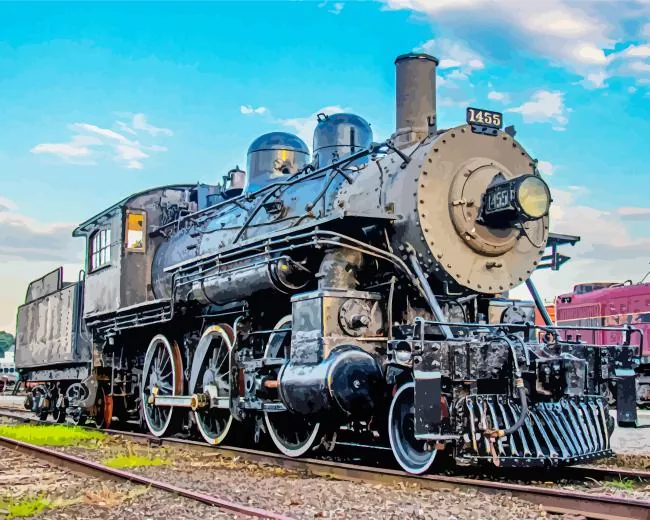 locomotive train Diamond Paintings Locomotive Train Diamond Painting