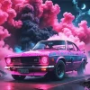 Pink Car Diamond Painting