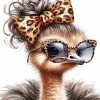 Stylish Funny Ostrich Diamond Painting