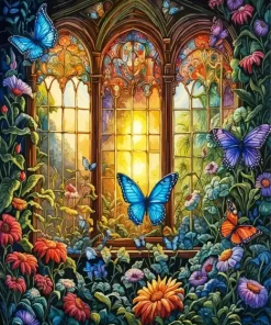 Butterfly Garden Diamond Painting