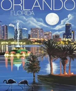 Orlando Florida Poster Diamond Painting