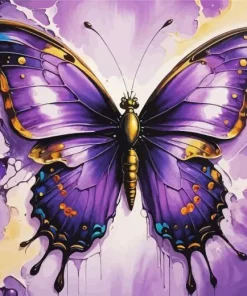 Purple Butterfly Diamond Painting