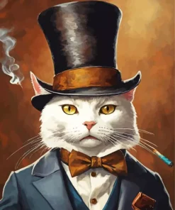 Aesthetic Gentleman Animal Diamond Painting