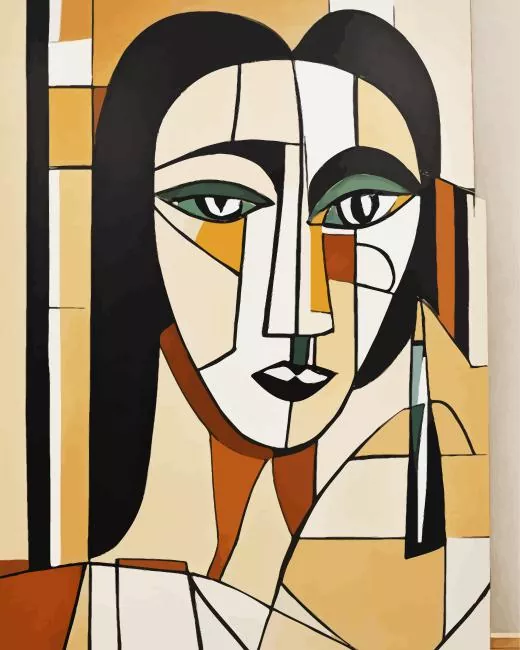 aesthetic geometric art face Diamond Paintings Aesthetic Geometric Art Face Diamond Painting