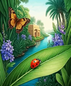 Butterfly And Ladybug Diamond Painting