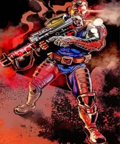 Cable X Men Diamond Painting