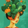 Cactus Girl Diamond Painting