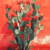 Cactus Red Flowers Diamond Painting