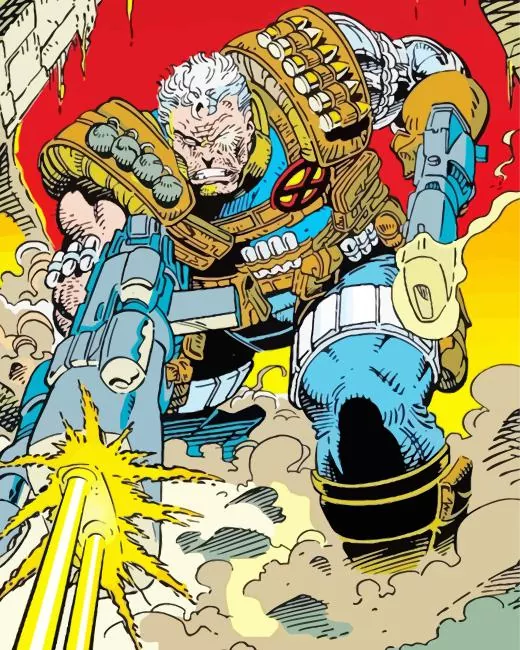 cartoon cable in x men Diamond By Numbers Cartoon Cable In X Men Diamond Painting