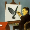 Clairvoyance By Magritte Diamond Painting