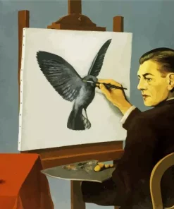 Clairvoyance By Magritte Diamond Painting