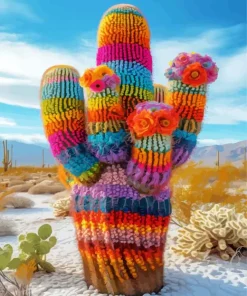 Colorful Cactus Diamond Painting