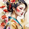Cool Geisha Girl Diamond Painting