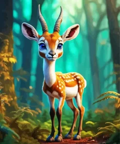 Cute Gazelle Diamond Painting