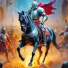 English Warrior Art Diamond Painting
