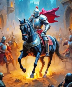 English Warrior Art Diamond Painting