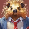 Gentleman Porcupine Diamond Painting