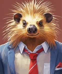 Gentleman Porcupine Diamond Painting