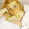 Girl In Bed By Lucian Freud Diamond Painting