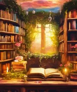 Magic Library Diamond Painting