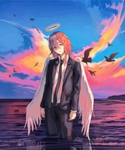 Man Angel Diamond Painting