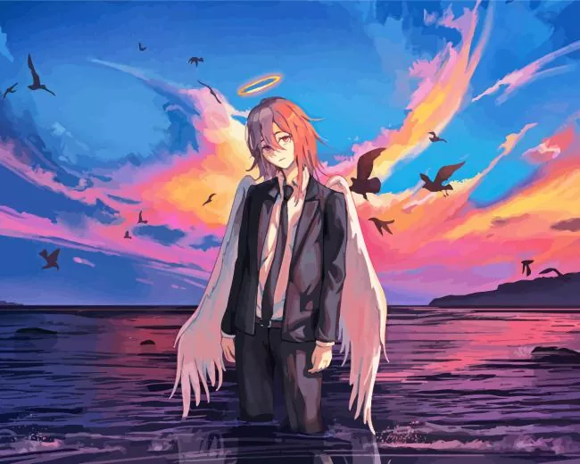 man angel Diamond By Numbers Man Angel Diamond Painting