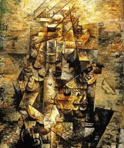 Man With A Guitar By Georges Braque Diamond Painting