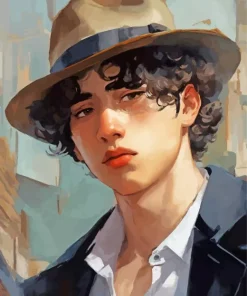 Man With A Hat Diamond Painting