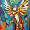 Abstract Angel Cat Art Diamond Painting