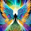 Abstract Colorful Angel Diamond Painting