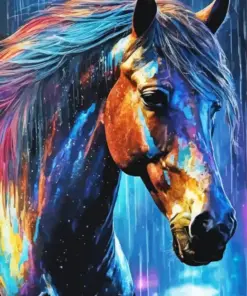 Abstract Horse Diamond Painting