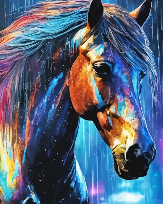 Abstract horse Diamond Dotz Abstract Horse Diamond Painting