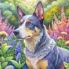 Australian Cattle Dog Art Diamond Painting