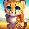 Baby Cheetah Diamond Painting