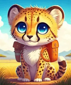 Baby Cheetah Diamond Painting